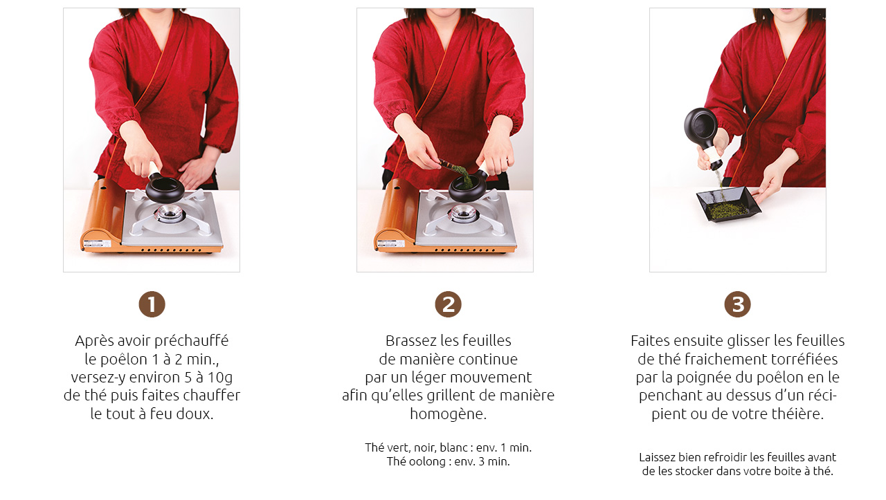 Comment utiliser le poêlon à thé pas à pas ?