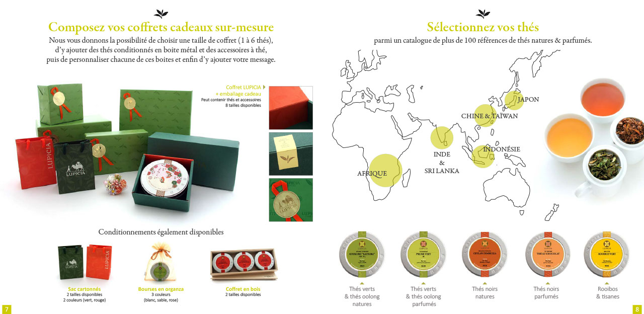 Brochure cadeaux d'affaire LUPICIA.