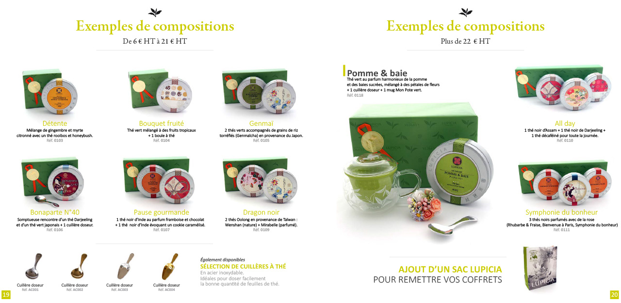 Brochure cadeaux d'affaire LUPICIA.