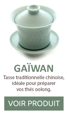 Gaïwan. Pour préparer vos thés oolong.