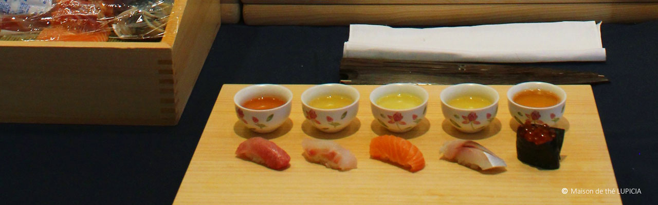 Accords thés et sushis par le Maître Junpei ONO.