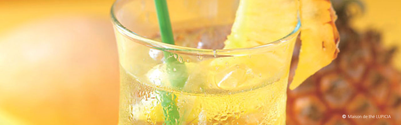 Cocktail thé vert et ananas