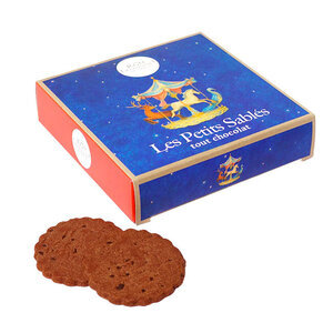 Biscuits sabl&eacute;s tout chocolat - 100g