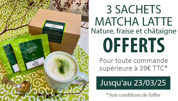 3 matcha latte offerts