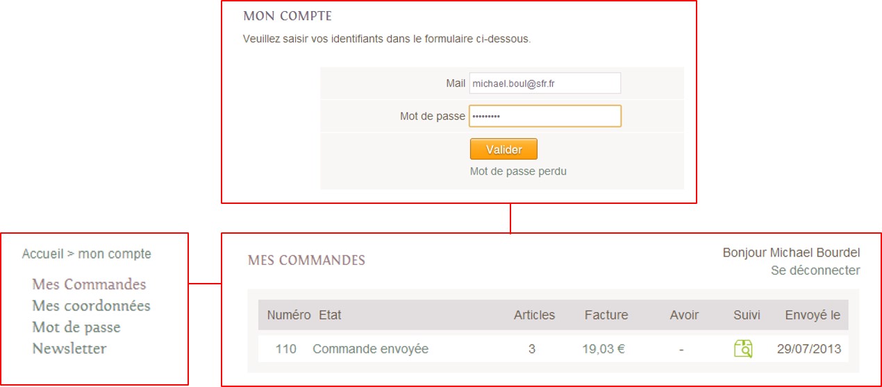 En savoir plus sur le suivi des commandes