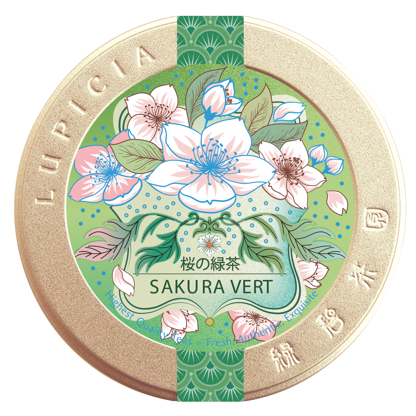 Thé saisonnier de printemps. Sakura vert
